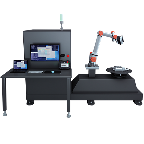 固定式-机器人全自动三维光�I　学扫描测量系统